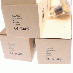 DOT GU10 5W 27K D�mpbar 5stk pak.