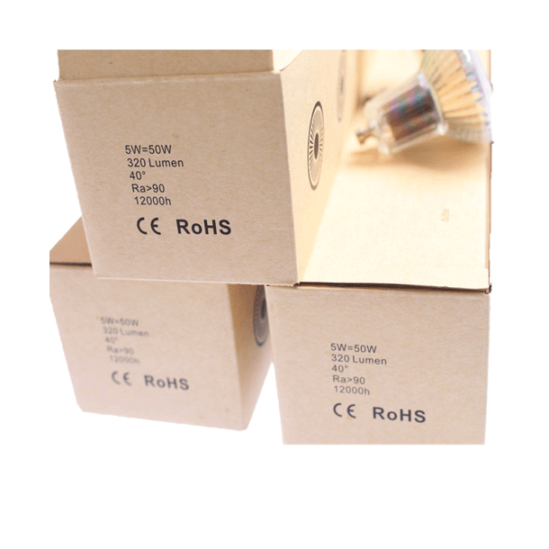 DOT GU10 5W 27K D�mpbar 5stk pak.