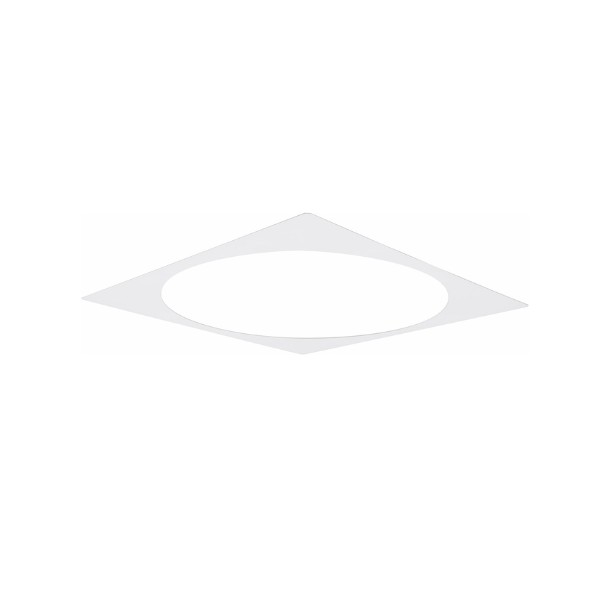 PRISMATISK CIRKUL�R LED PANEL 60x60-CCT3000K-4000K-Push d�mp