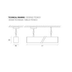 Linear Slim Pendel 568mm