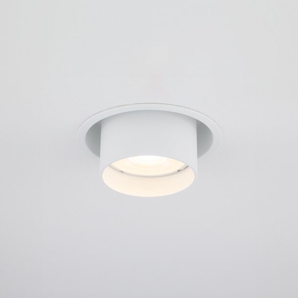 Mono Slide, cylinderspot med justering, Hvid