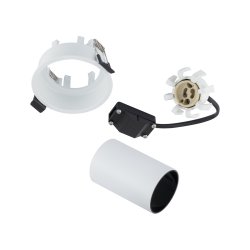 Mono Slide, cylinderspot med justering, Hvid/Sort