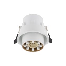 Mono Slide, cylinderspot med justering, Hvid/Guld