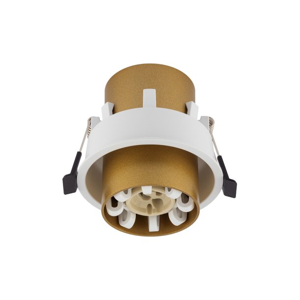 Mono Slide, cylinderspot med justering, Guld/Hvid