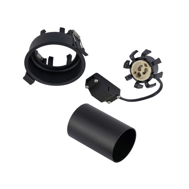 Mono Slide, cylinderspot med justering, Sort