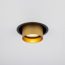 Mono Slide, cylinderspot med justering, Guld/Sort