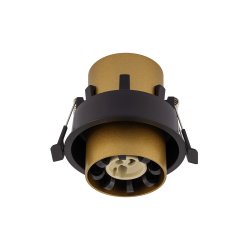 Mono Slide, cylinderspot med justering, Guld/Sort