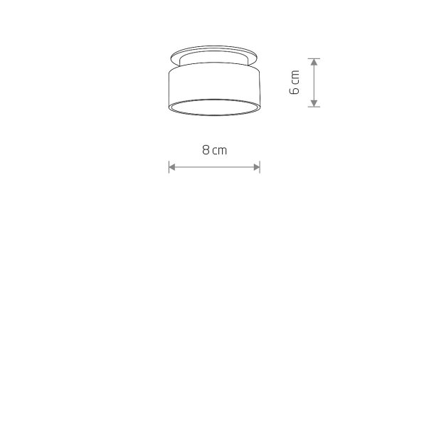 SHINE, spot til indbyg, GU10 sokkel, Hvid