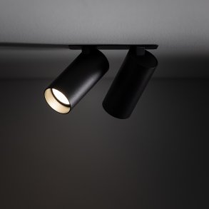 FOURTY II, Sort, Indbygning med 2 cylinder spot 