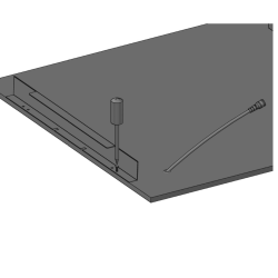 BESLAG TIL DAMPALOFTER FOR 60X60 PANELER