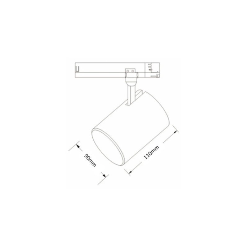 30watt Tracklight 60-m. honeycomb