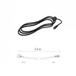 TILSLUTNINGSKABEL TIL LYSK�DER 2,5 m IP44/IP65