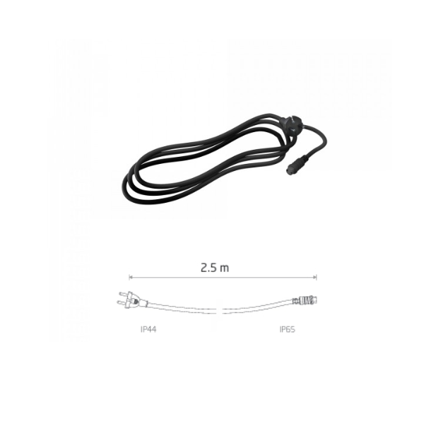 TILSLUTNINGSKABEL TIL LYSK�DER 2,5 m IP44/IP65