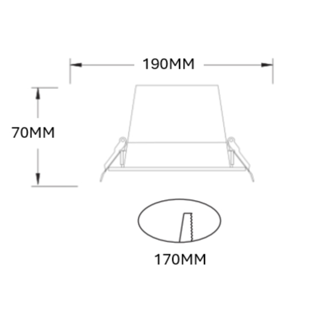 DTN-15W INDBYGNINGSSPOT