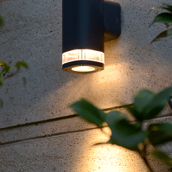 Carr&eacute; noir 1XGU10 IP54-Sort