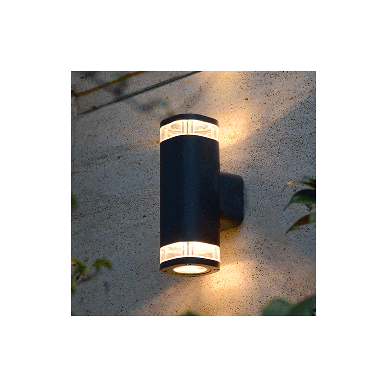 Carr noir 2XGU10 IP54-Sort