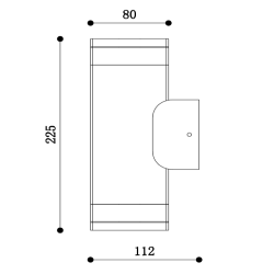 Gri 2xGU10 IP54-Antracitgr� 
