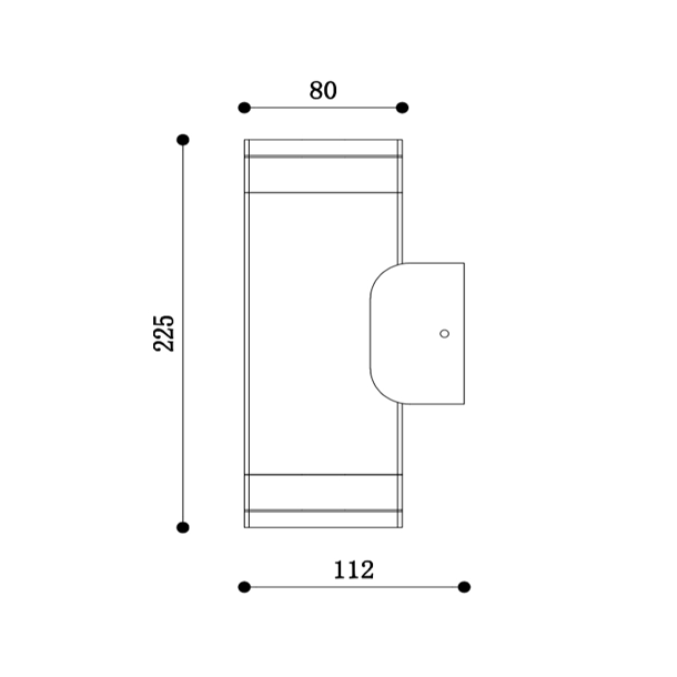 Gri 2xGU10 IP54-Antracitgr� 