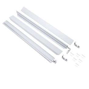 Hvid klik rammer til panellys p�byg 30*30