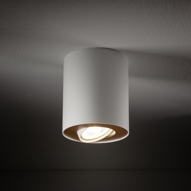 SET, p�bygningsspot Hvid/Guld