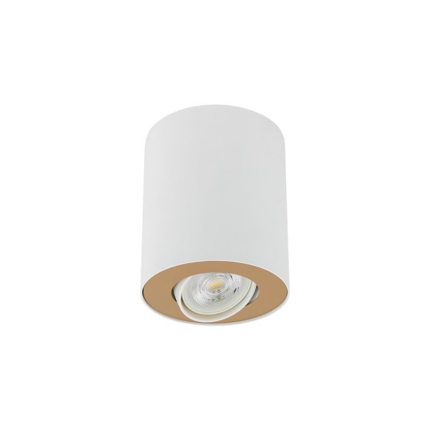 SET, p�bygningsspot Hvid/Guld