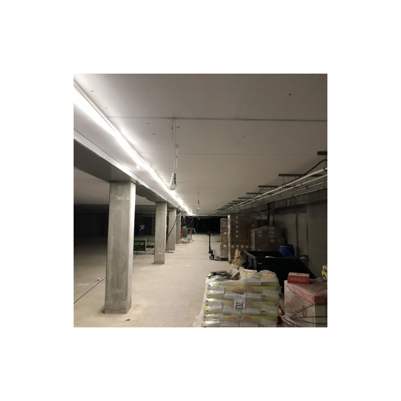 500Lm/m 230V LED STRIP ARBEJDSLYS m. tilslutning 25m