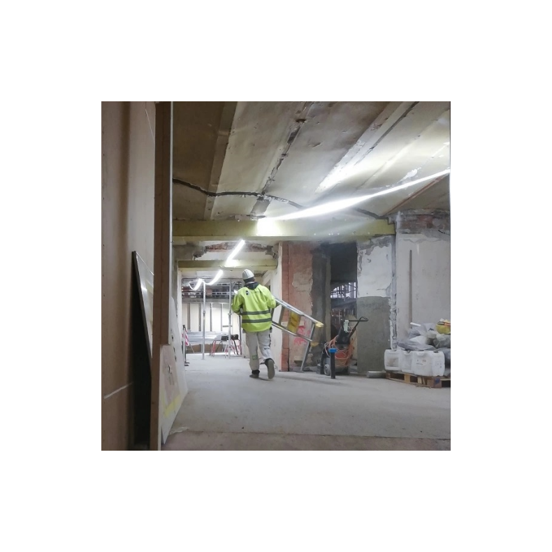 500Lm/m 230V LED STRIP ARBEJDSLYS m. tilslutning 25m