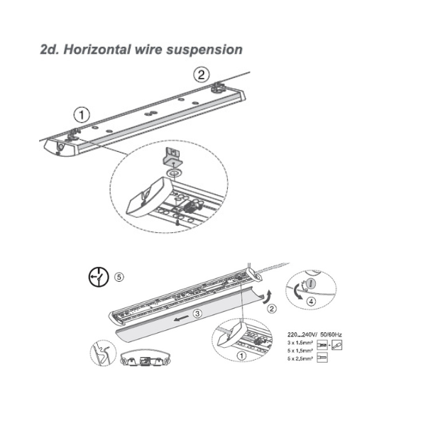 23-34W Batten LED Armatur IP44