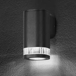 Carr&eacute; noir 1XGU10 IP54-Sort