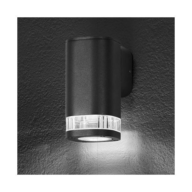 Carr&eacute; noir 1XGU10 IP54-Sort