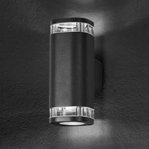 Carr noir 2XGU10 IP54-Sort