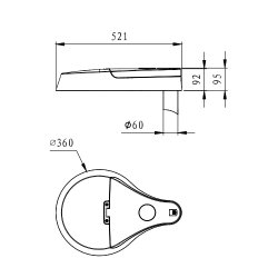 FOSS STREET LIGHT MFD221-40