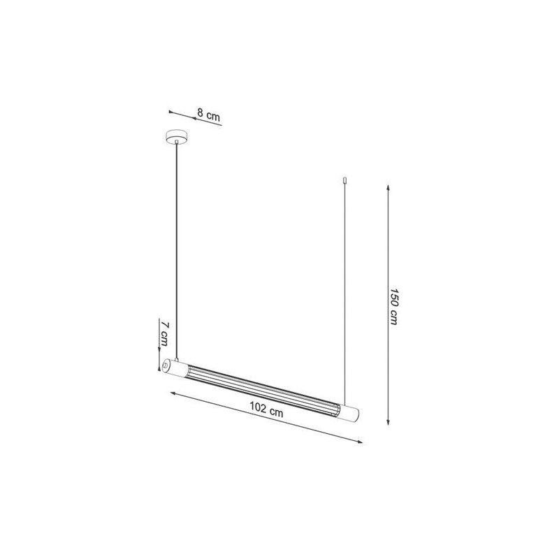 PENDANT VOLA T8 BLACK 