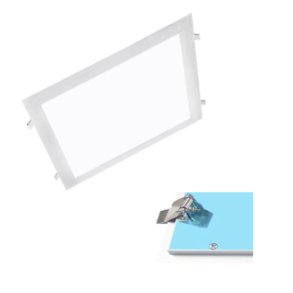 36W PRISMATISK LED PANEL 60x60-med fjeder-hvid-3000K-Ikke d�mpbar