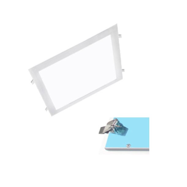 36W PRISMATISK LED PANEL 60x60-med fjeder-hvid-4000K- 1-10V d�mp