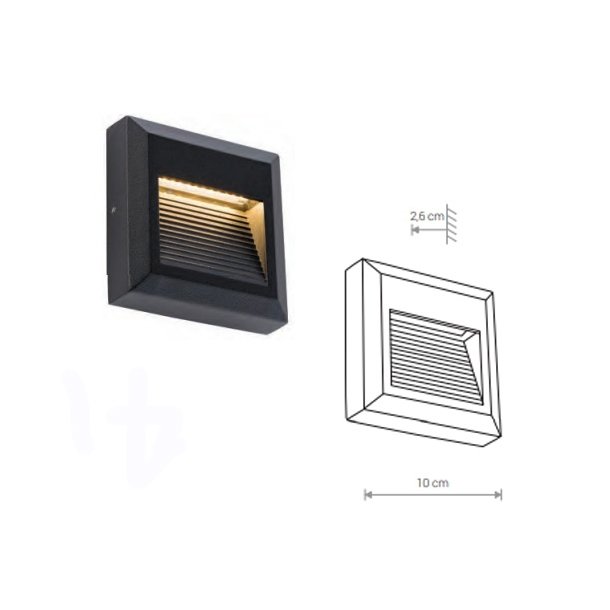 SIDEWALK SQUARE LED V�GLAMPE