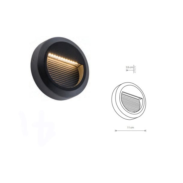 SIDEWALK RUND LED V�GLAMPE