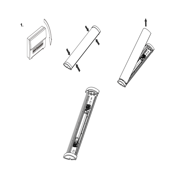 LED Armatur IP44 /21