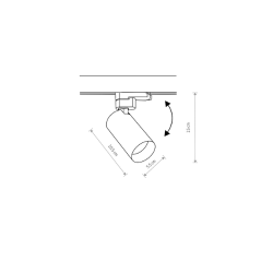 Mono, CTLS, skinnespot hvid/guld