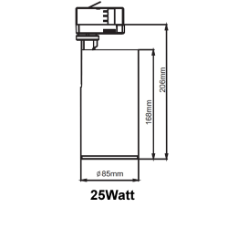 25watt Tracklight 60