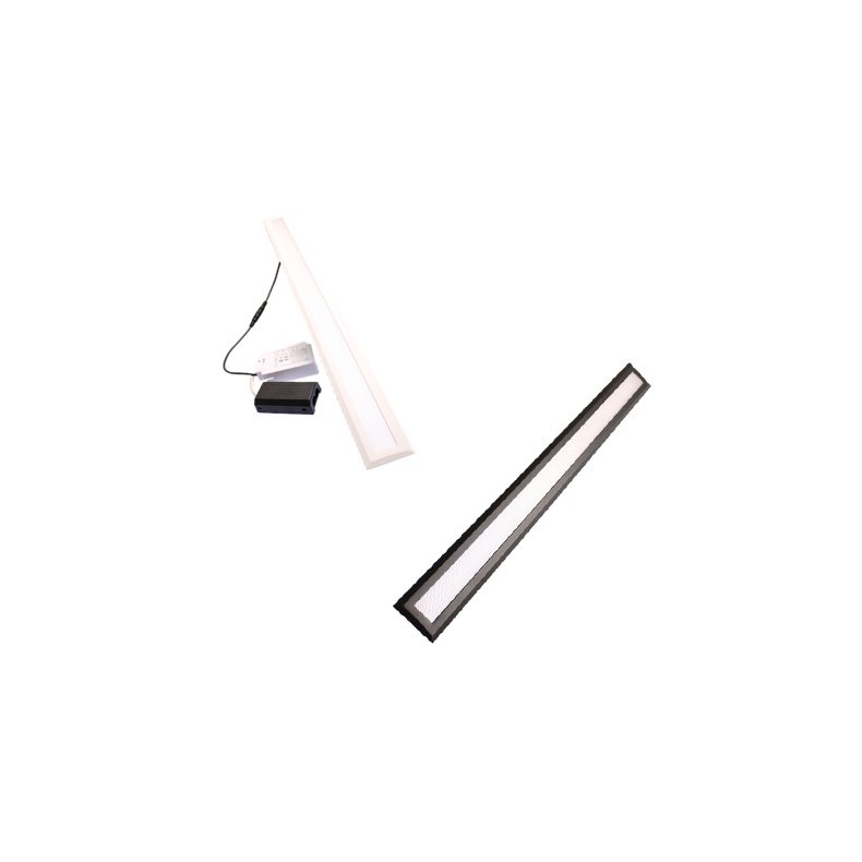 LED SKINNE HVID / SORT FASEDMP 22W