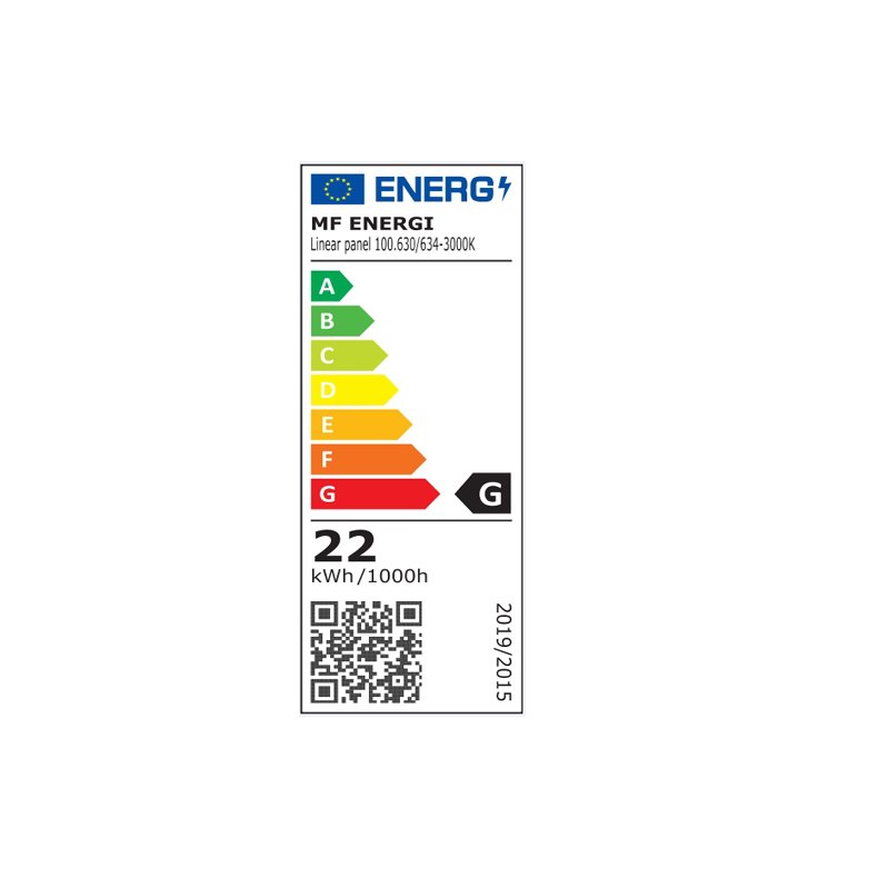 LED SKINNE HVID / SORT FASEDMP 22W