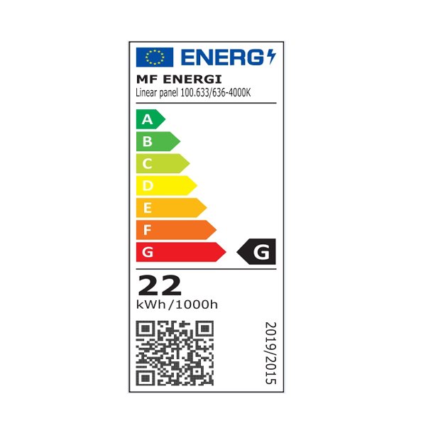 LED SKINNE HVID / SORT FASED�MP 22W