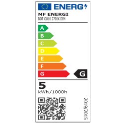 DOT GU10 5W 27K Dmpbar 5stk pak.