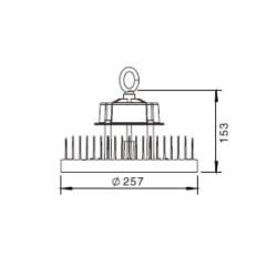100W UFO-1/10V-15200lm-4000K//2024
